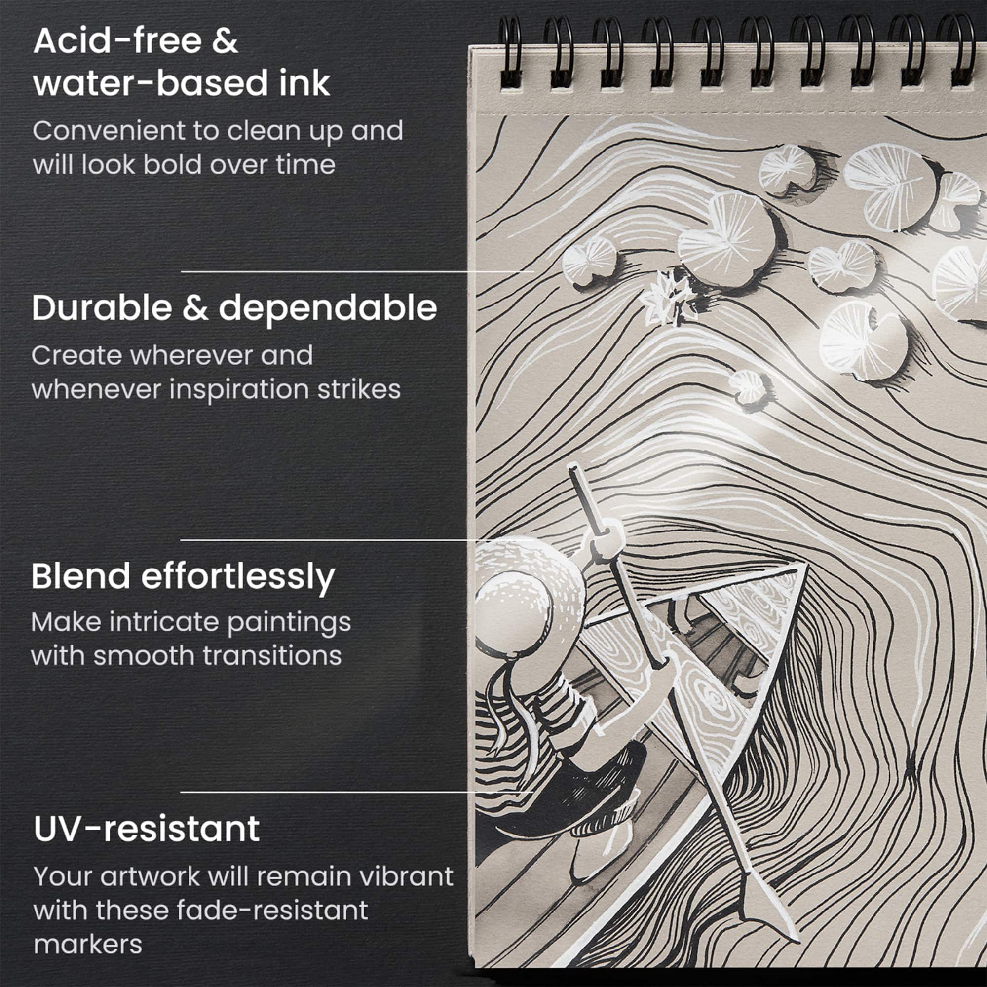 Arteza® Black Extra Fine Acrylic Paint Markers